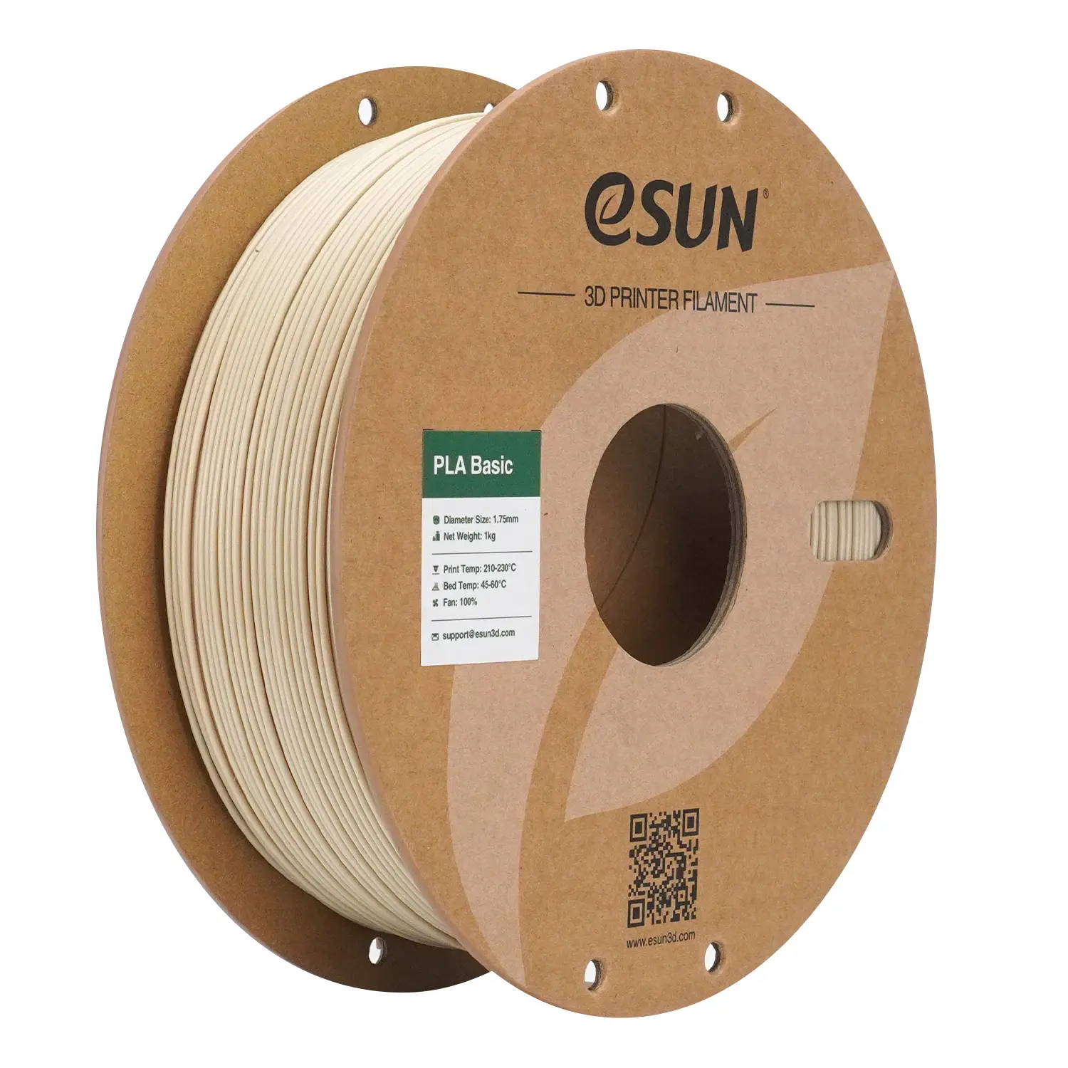 Bobina de filamento ESUN PLA Basic color Bone White